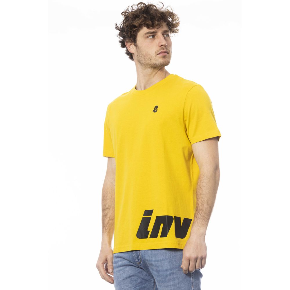 Yellow cotton men's T-shirt