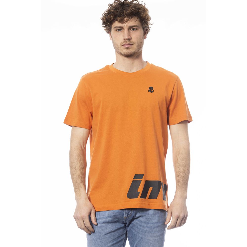 Orange cotton men's T-shirt