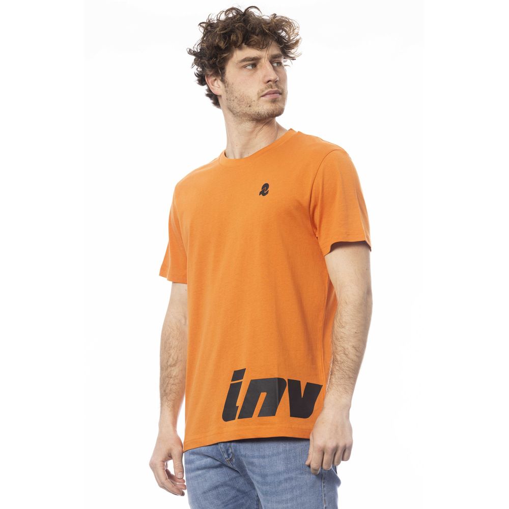 Orange cotton men's T-shirt