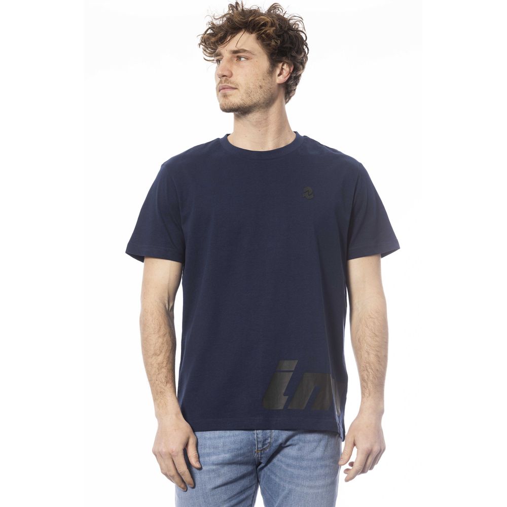 Blue Cotton Men's T-Shirt
