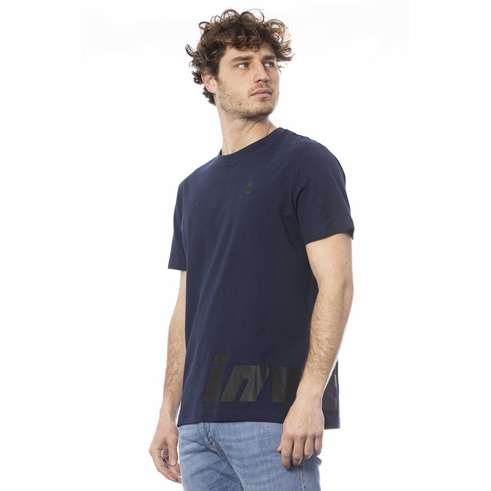 Blue Cotton Men's T-Shirt