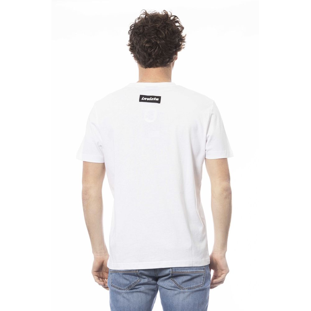 White cotton men's T-shirt