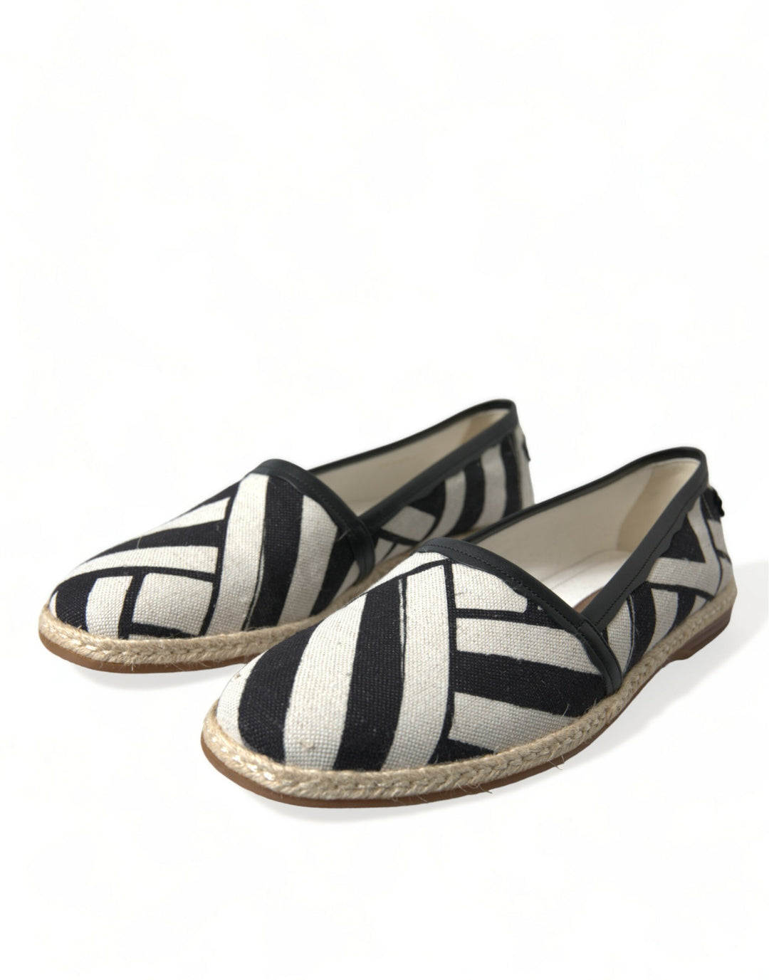 Dolce & Gabbana Schicke Espadrilles aus gestreiftem Canvas