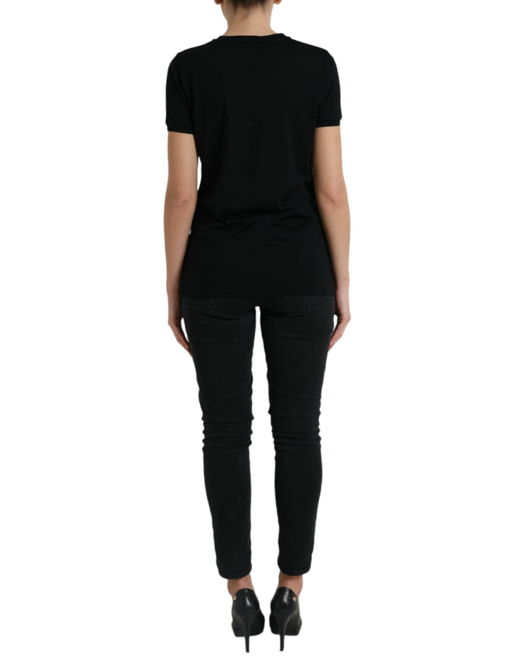 Elegantes Rundhals-T-Shirt aus Wolle
