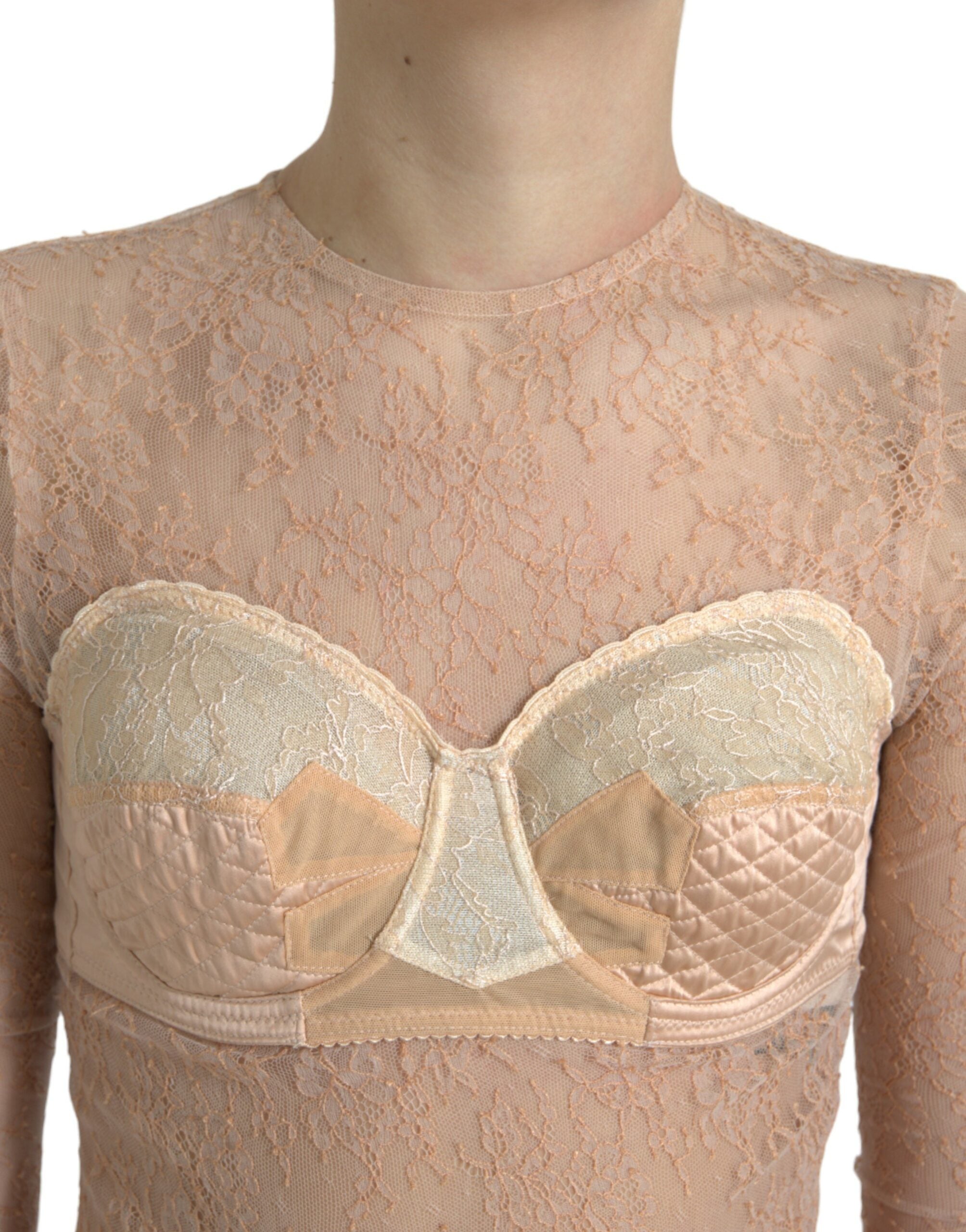 Elegant lace bustier cropped top