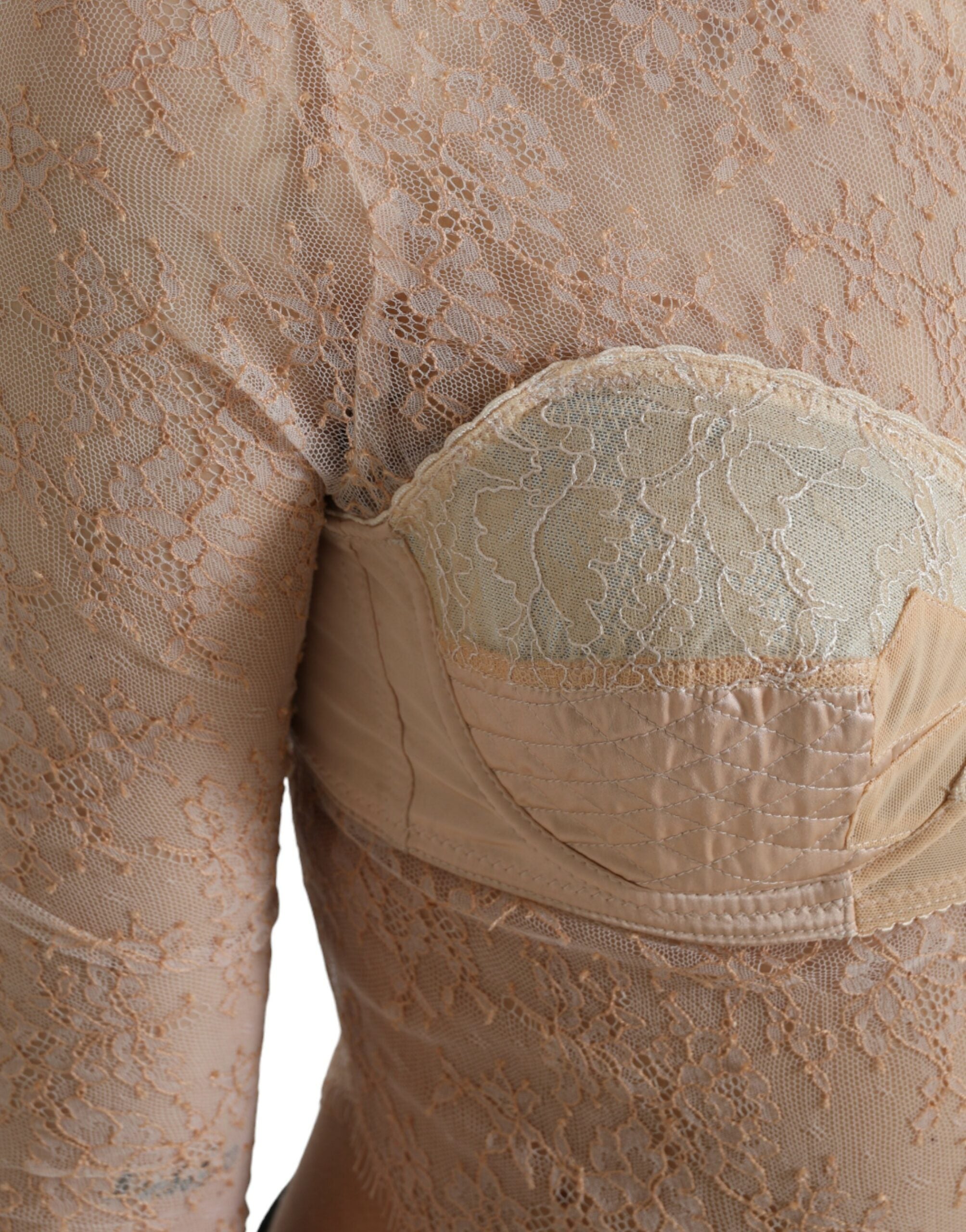 Elegant lace bustier cropped top