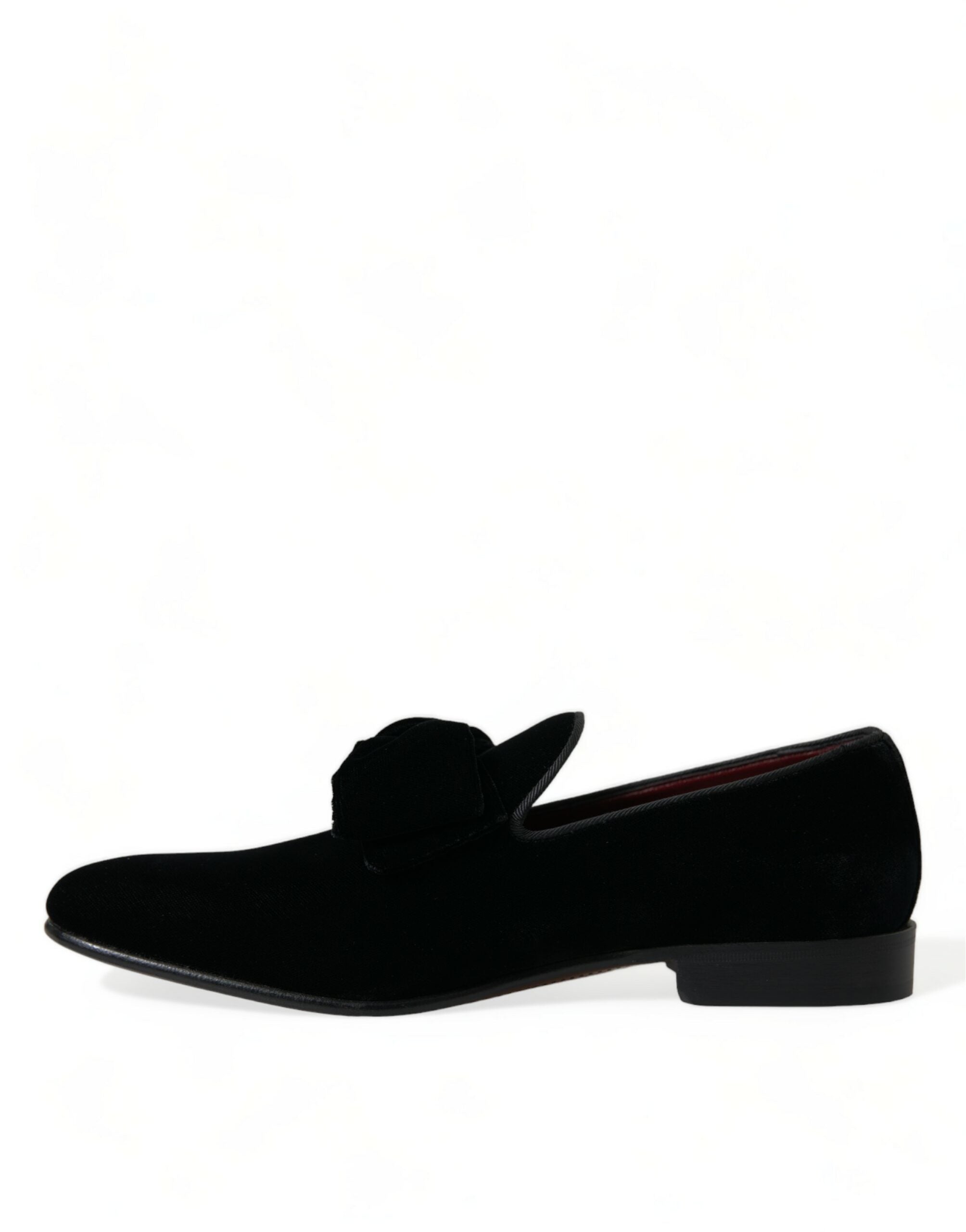 Elegant black velvet loafers - Men's luxury shoes