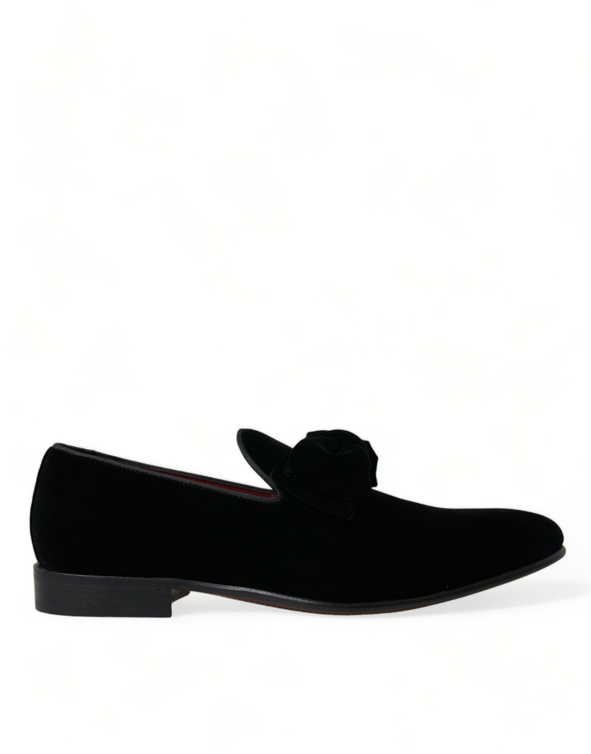 Elegant black velvet loafers - Men's luxury shoes