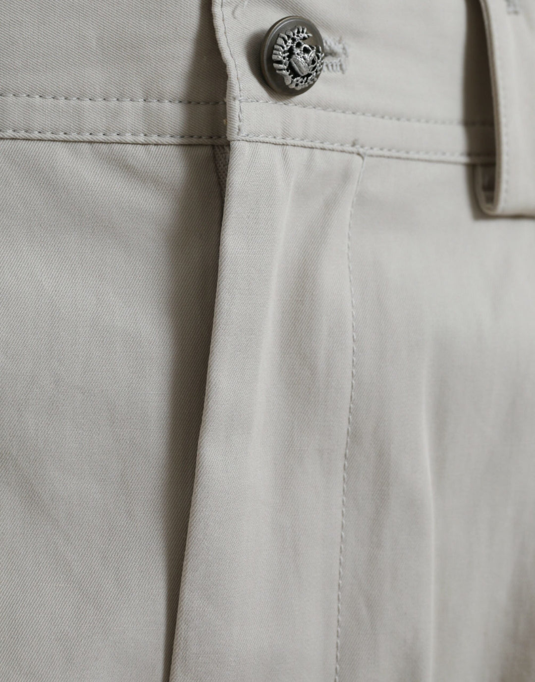 High-waisted, tapered fashion trousers - Beige