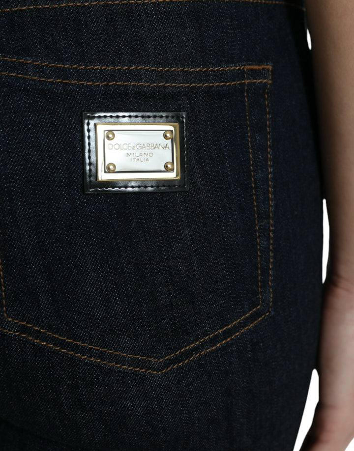 Slim mid-waist stretch denim jeans