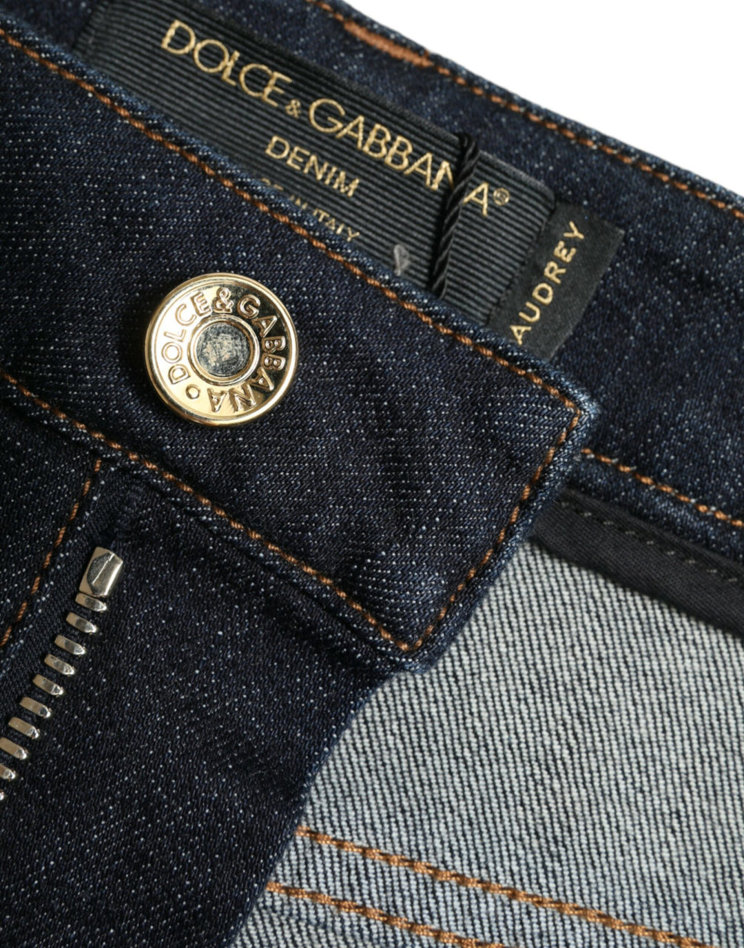 Slim mid-waist stretch denim jeans