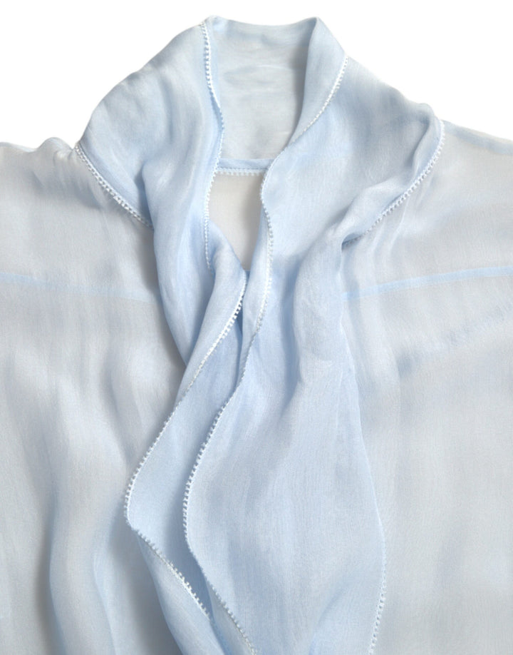 Elegant silk blouse with long sleeves