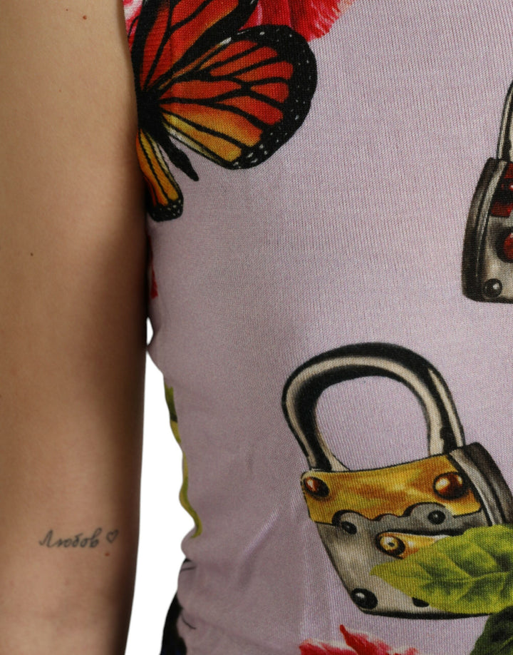 Elegant tank top made from a cashmere-silk blend
