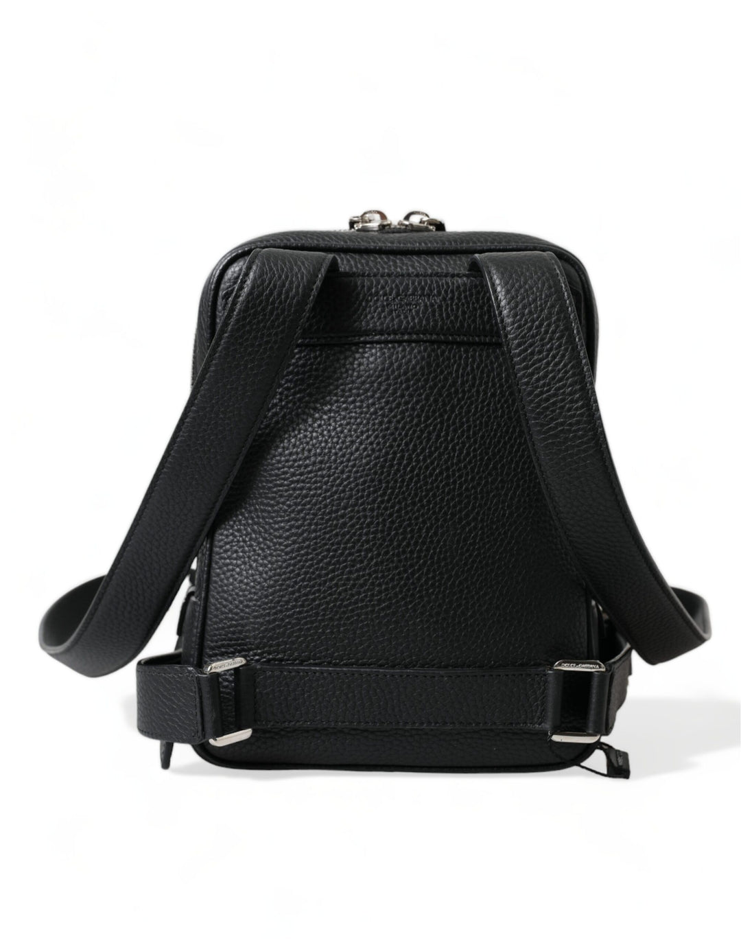 Chic small backpack made of black calfskin