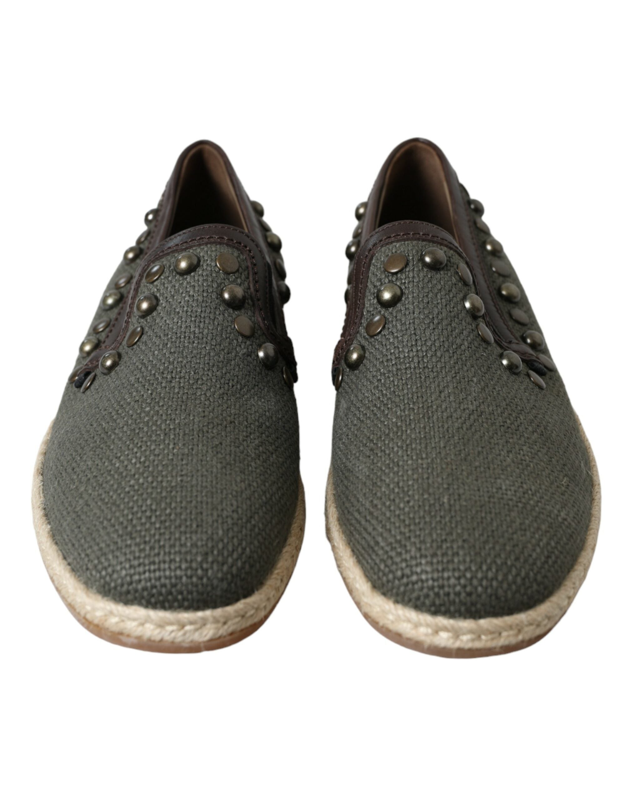 Studded Canvas Slipper Shoes