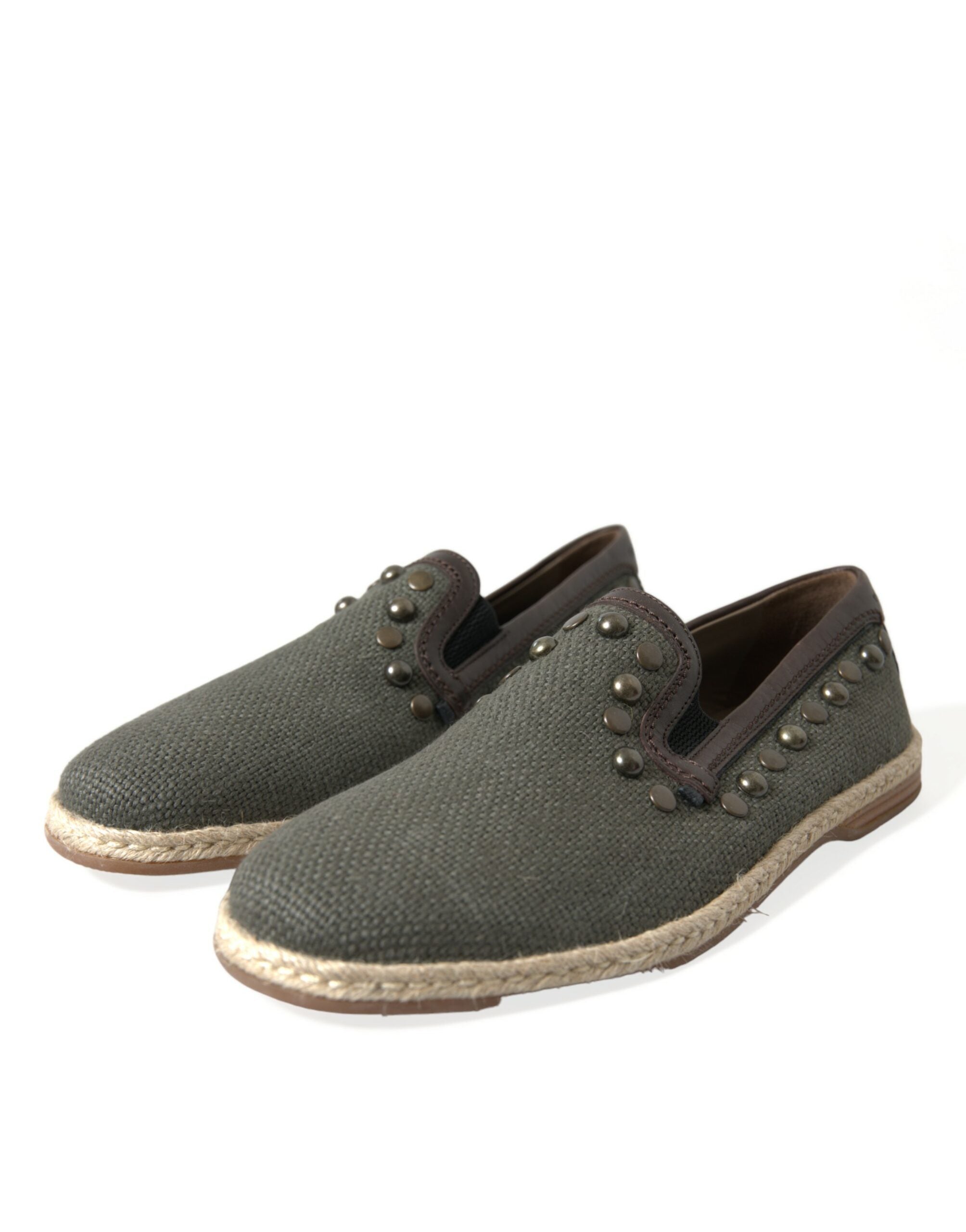 Studded Canvas Slipper Shoes