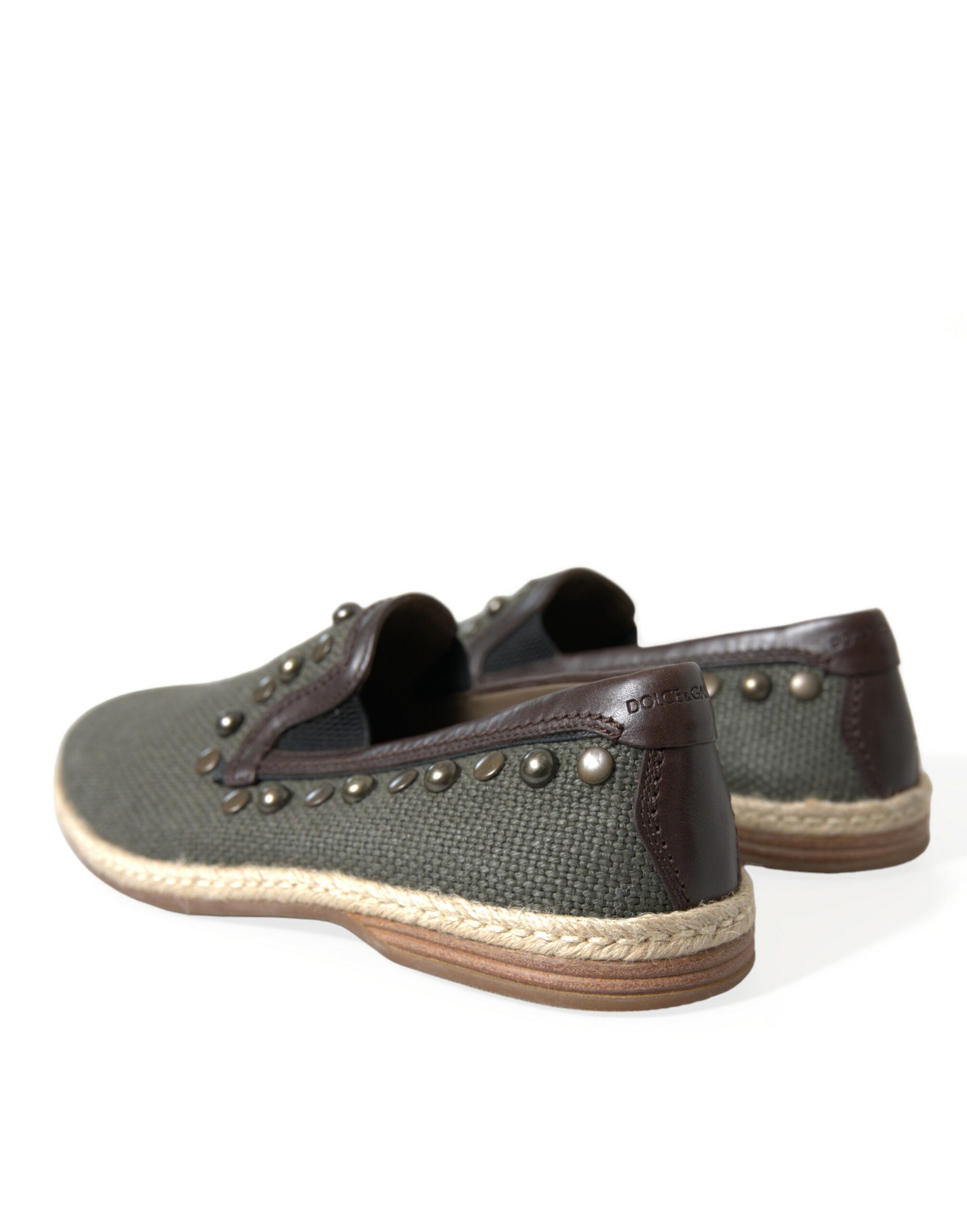 Studded Canvas Slipper Shoes