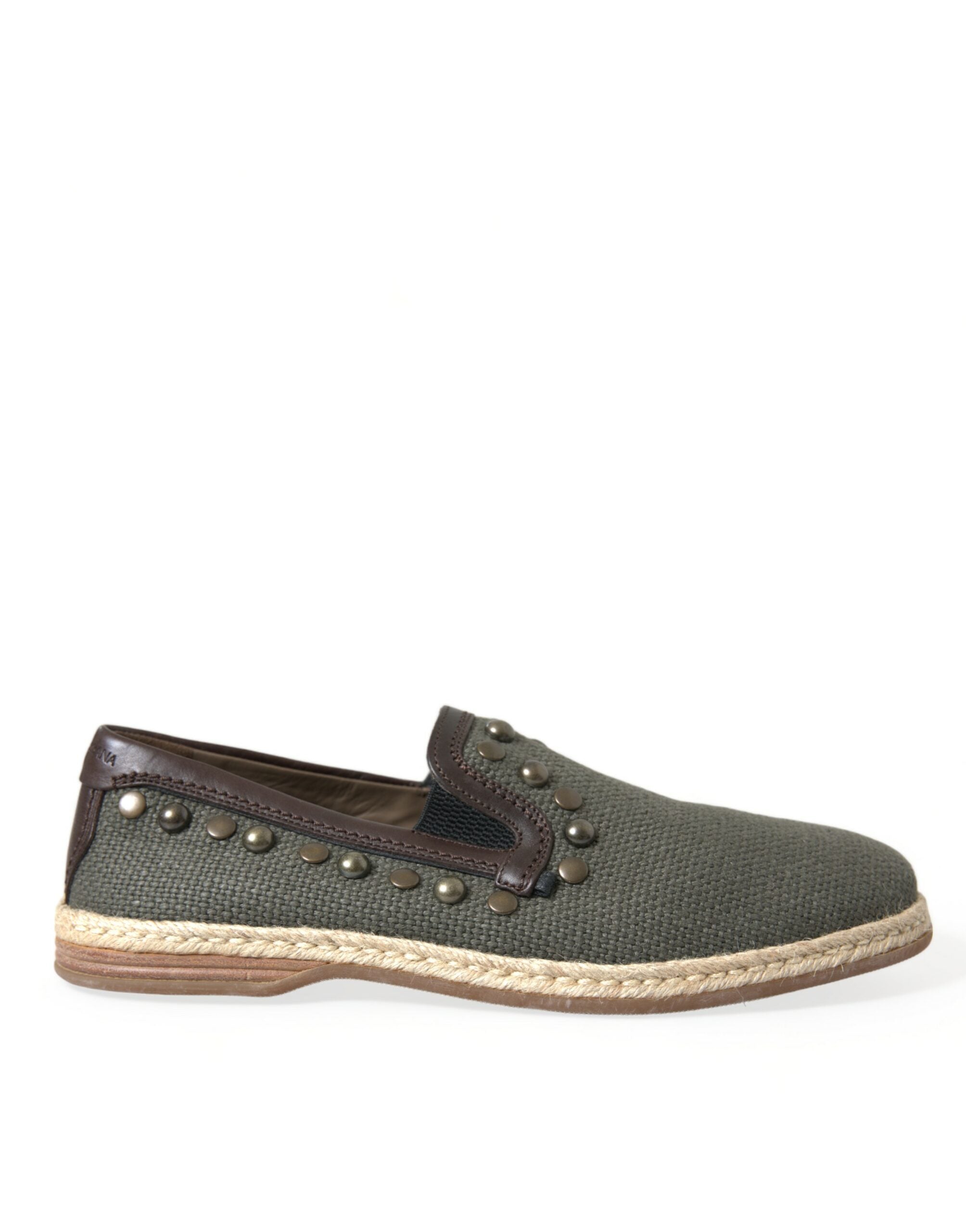 Studded Canvas Slipper Shoes