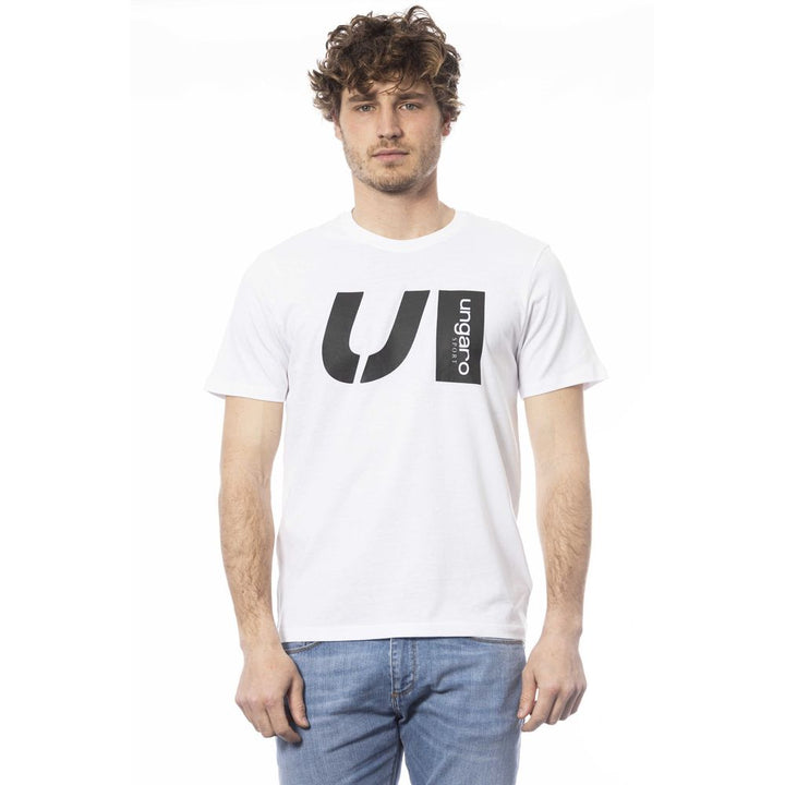 Ungaro Sport Weißes Baumwolle Männer T-Shirt