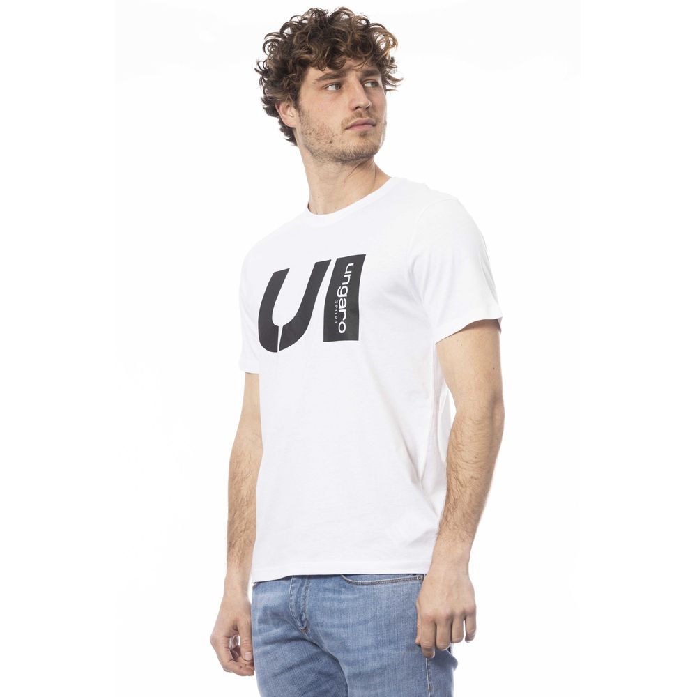 Ungaro Sport Weißes Baumwolle Männer T-Shirt