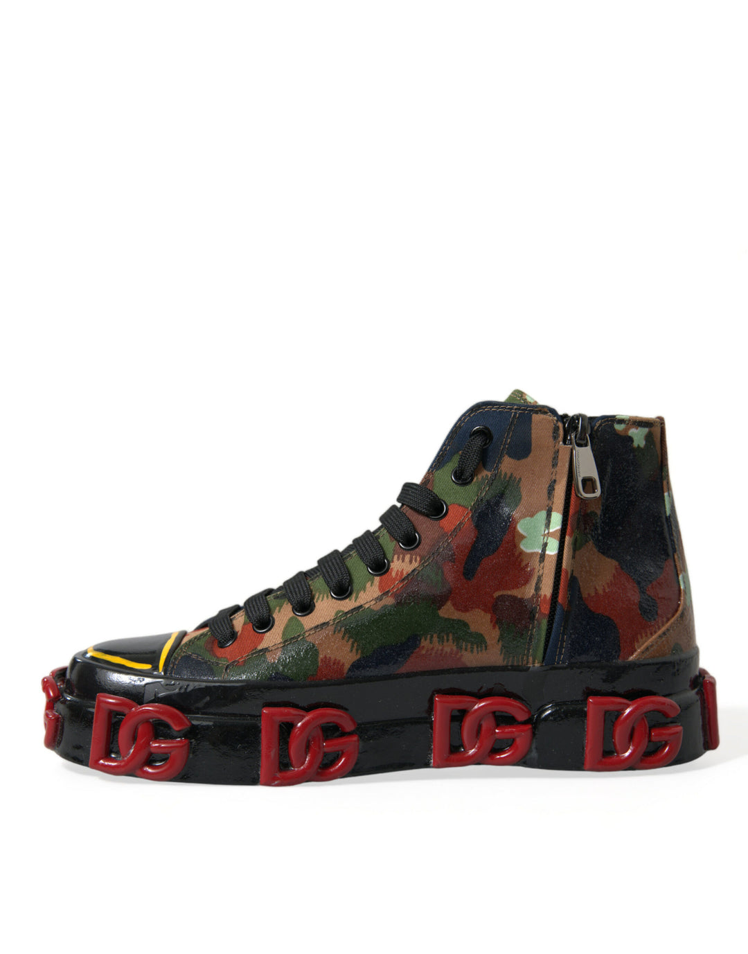 Dolce & Gabbana Mehrfarbige High-Top-Sneakers mit Luxus-Appeal