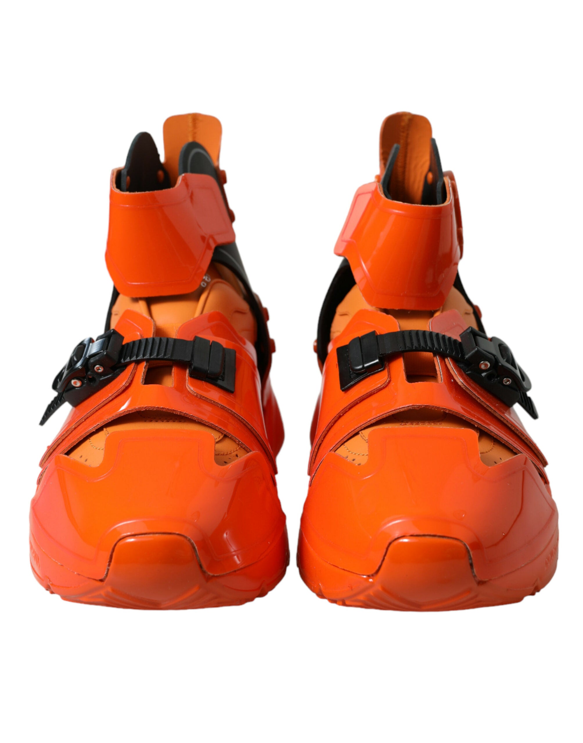 Orange airy high-top sneakers charm