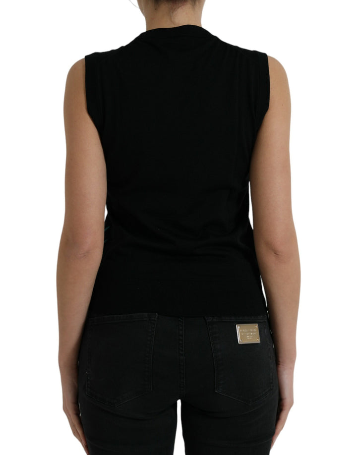 Elegantes Tank-Top mit Rundhalsausschnitt und Dschungelmuster