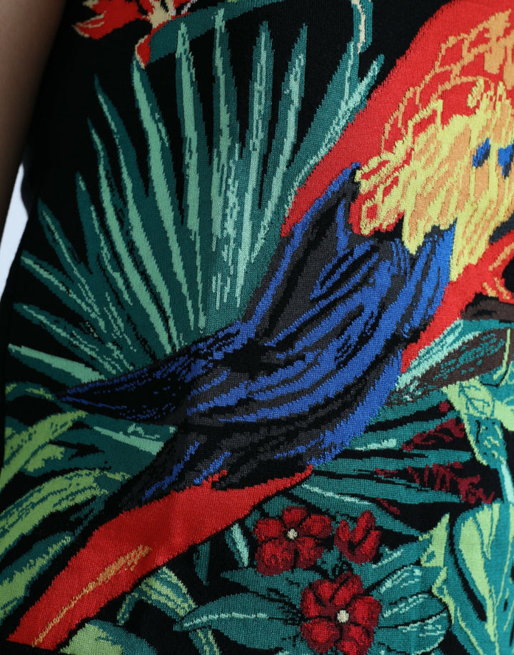 Elegantes Tank-Top mit Rundhalsausschnitt und Dschungelmuster