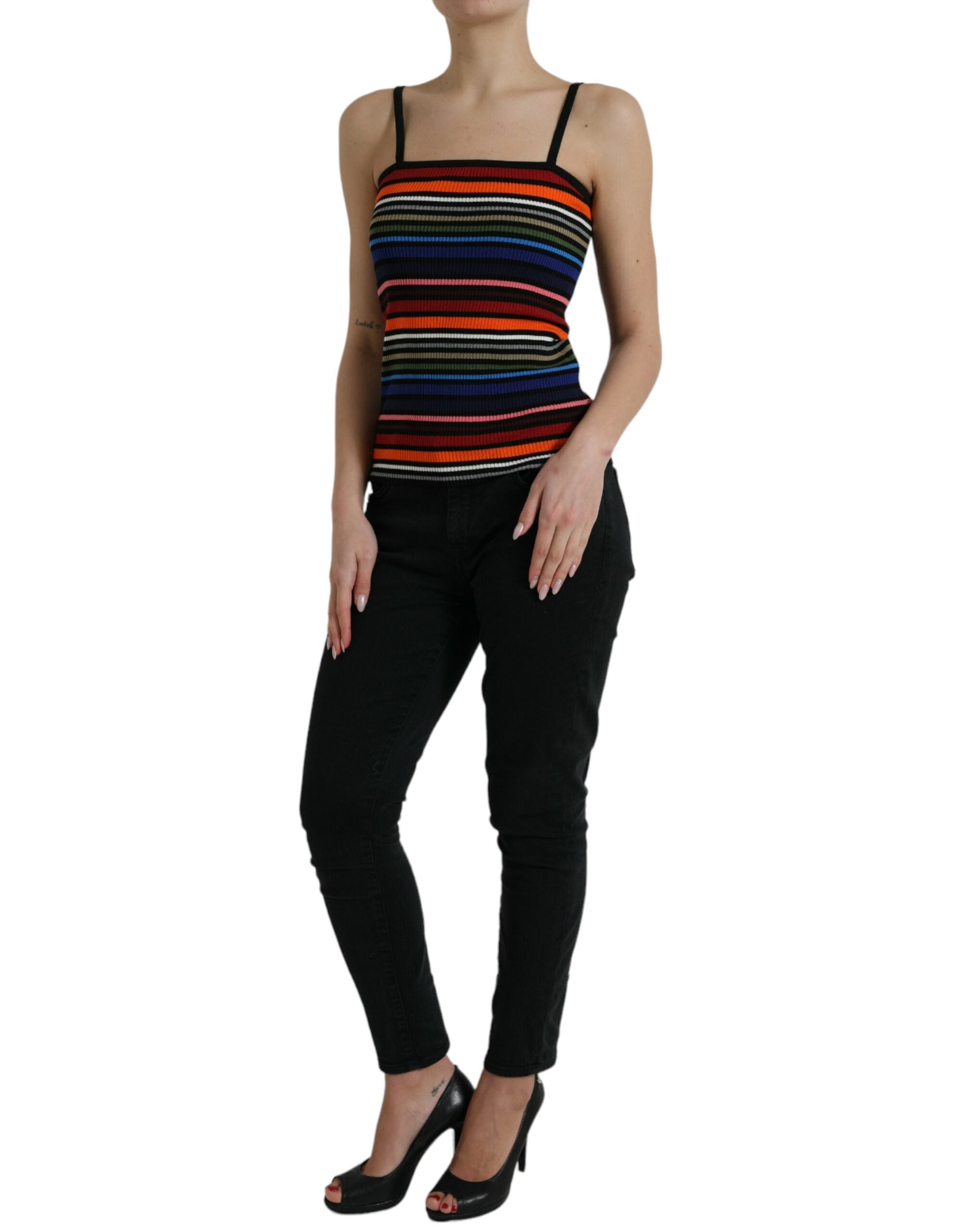 Chic striped spaghetti strap top