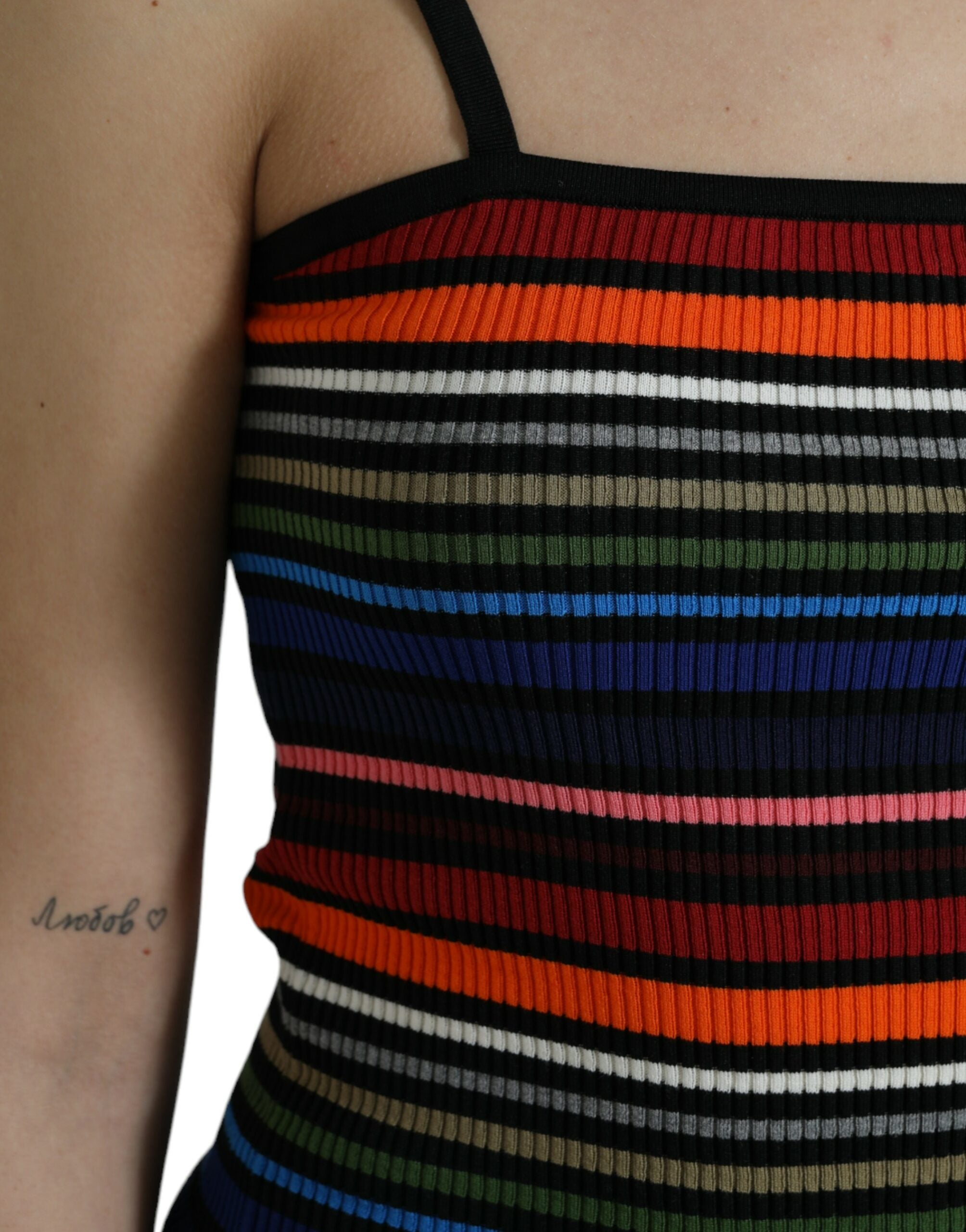 Chic striped spaghetti strap top