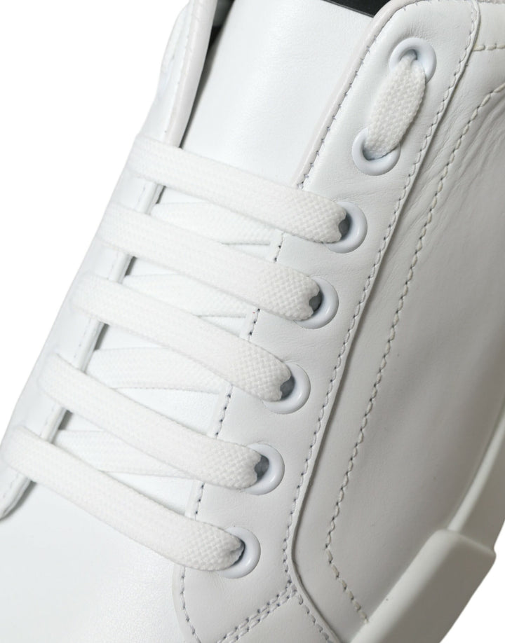 Weiß Grün Leder Portofino Turnschuhe Schuhe