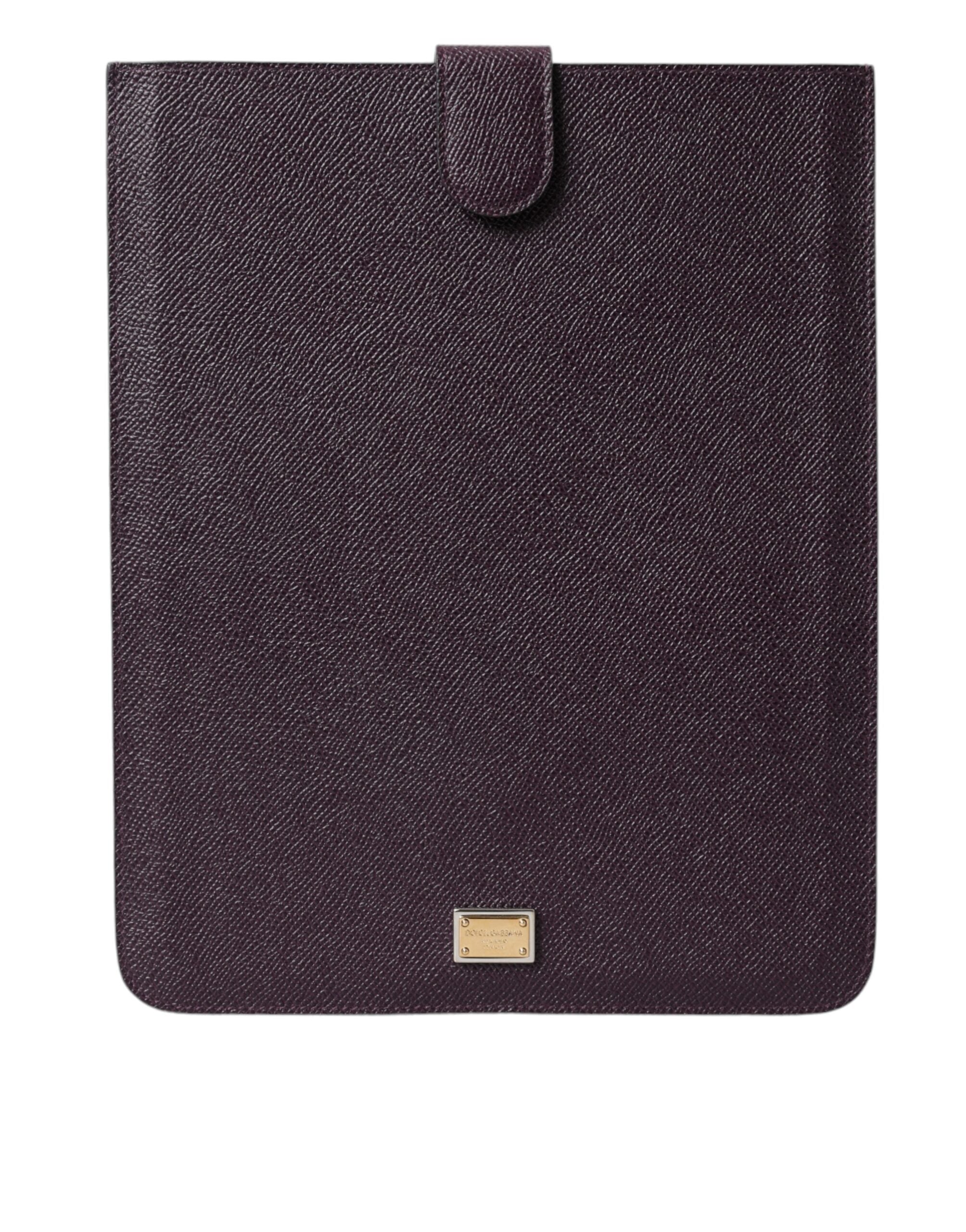 Elegant leather tablet case in rich brown