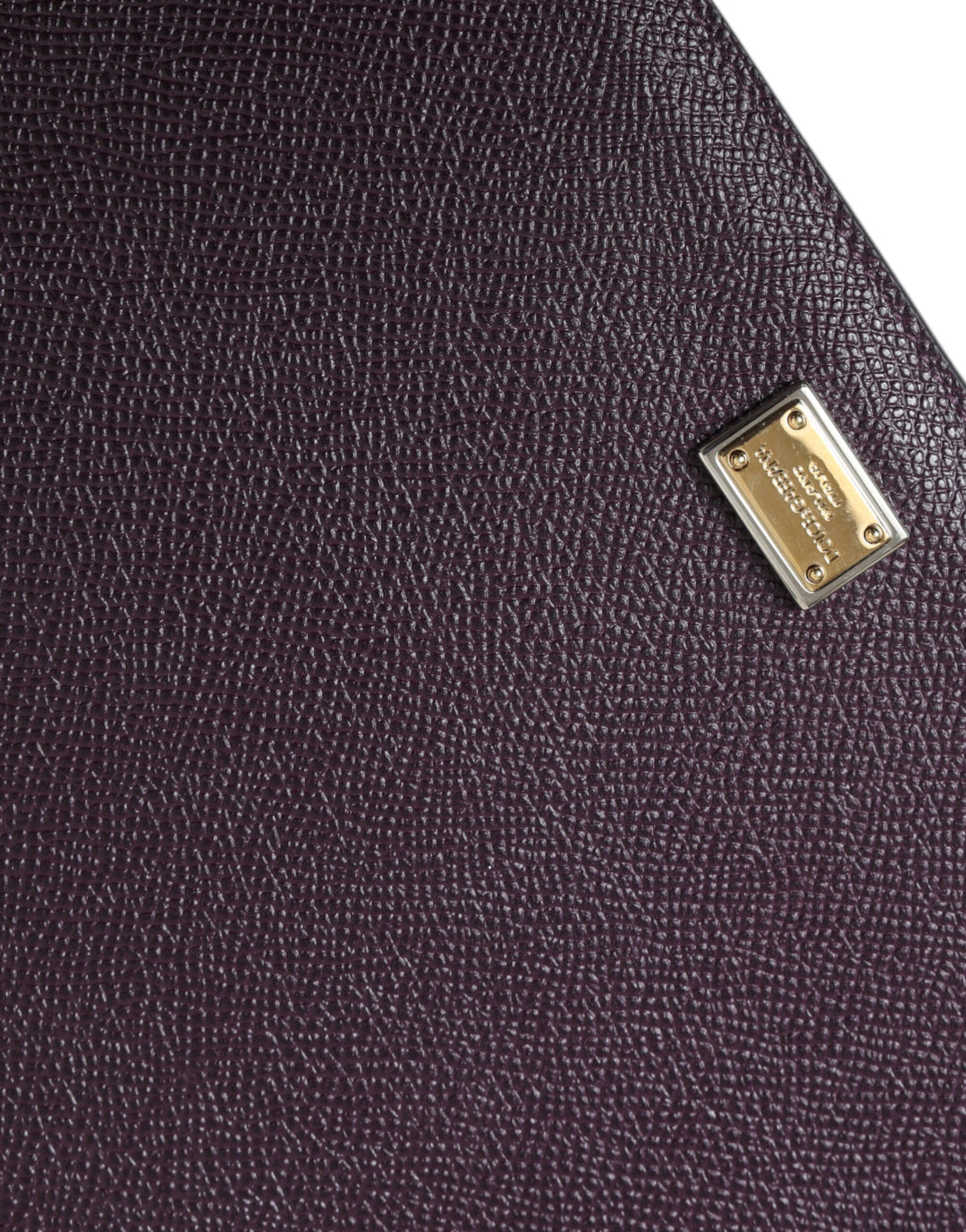 Dunkelbraun Leder Logo Plaque Abdeckung Hülle Tablette Fall