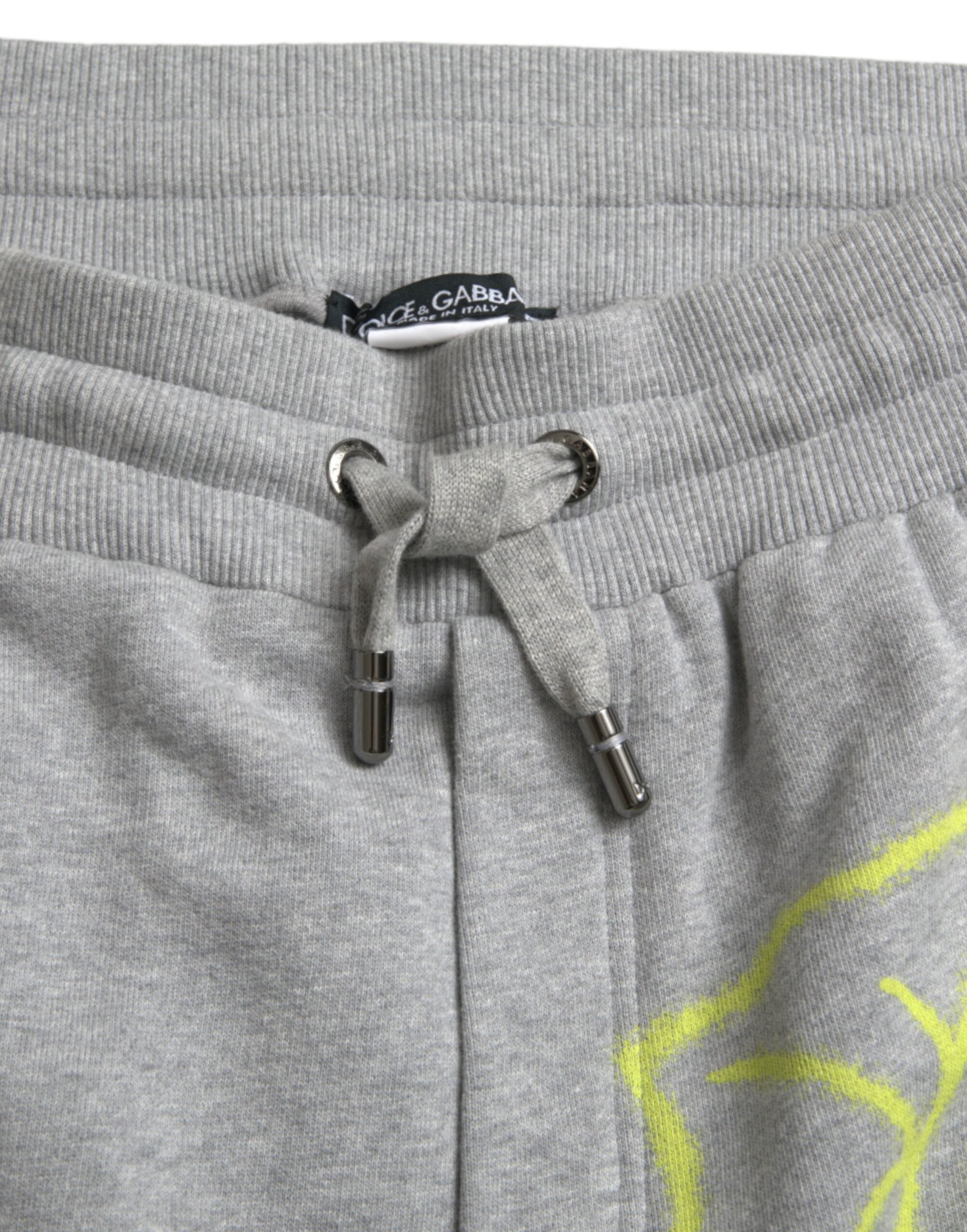 Chic grey skinny joggers made of cotton