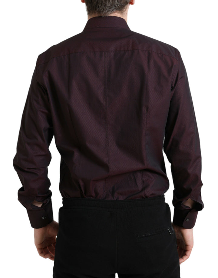 Elegant chestnut brown martini shirt