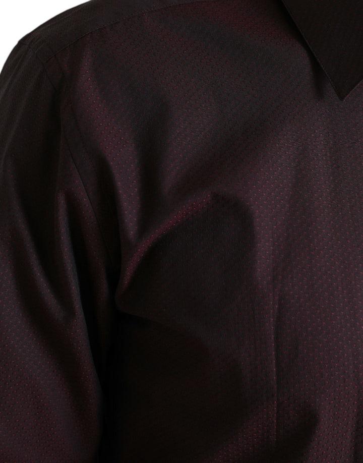 Elegant chestnut brown martini shirt