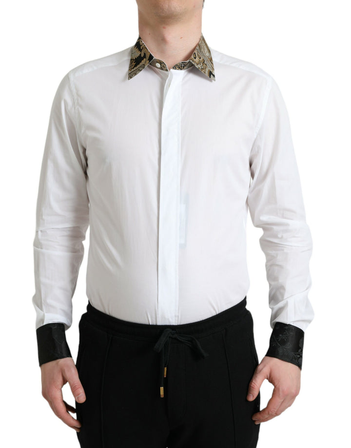 Elegant gold-detail shirt