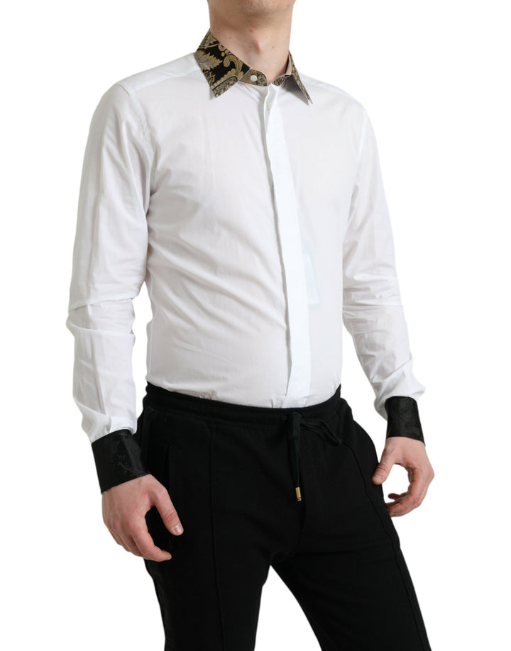 Elegant gold-detail shirt