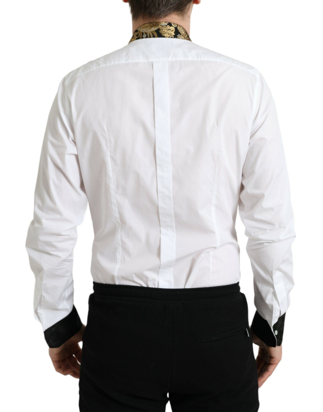 Elegant gold-detail shirt