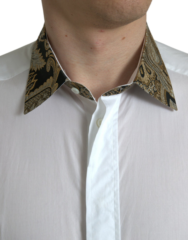 Elegant gold-detail shirt