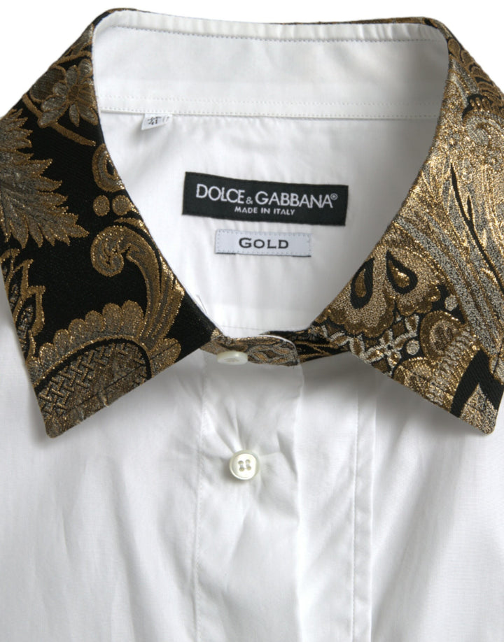Elegant gold-detail shirt