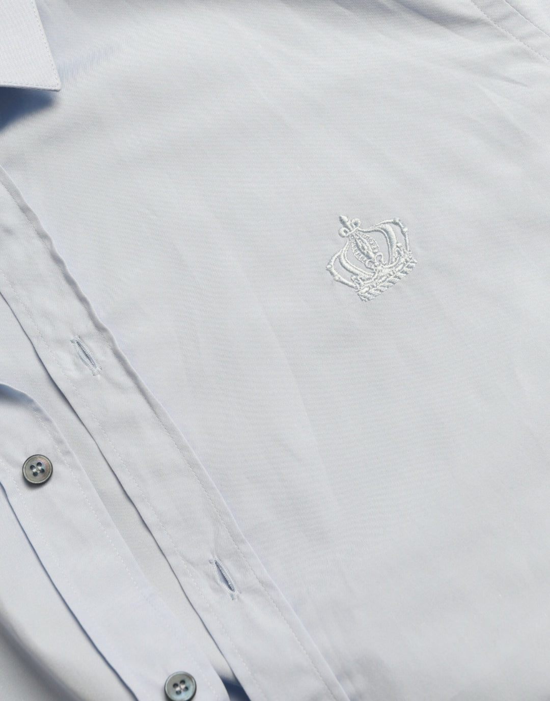 Elegant sky blue slim fit shirt