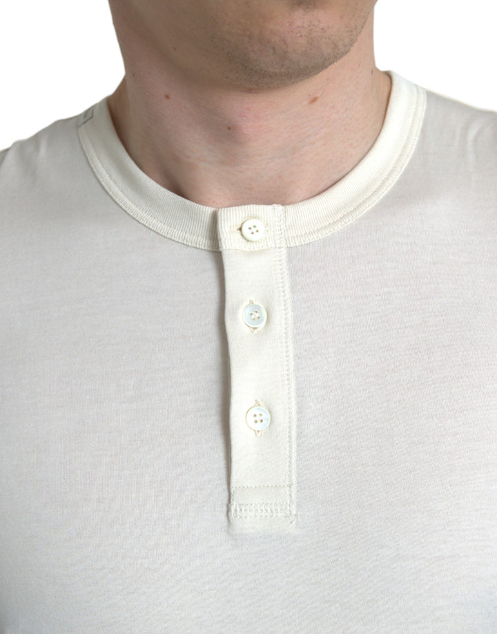 Elegant white cotton sweater