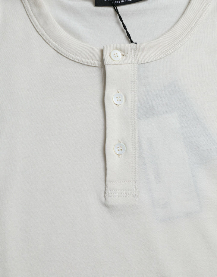 Elegant white cotton sweater