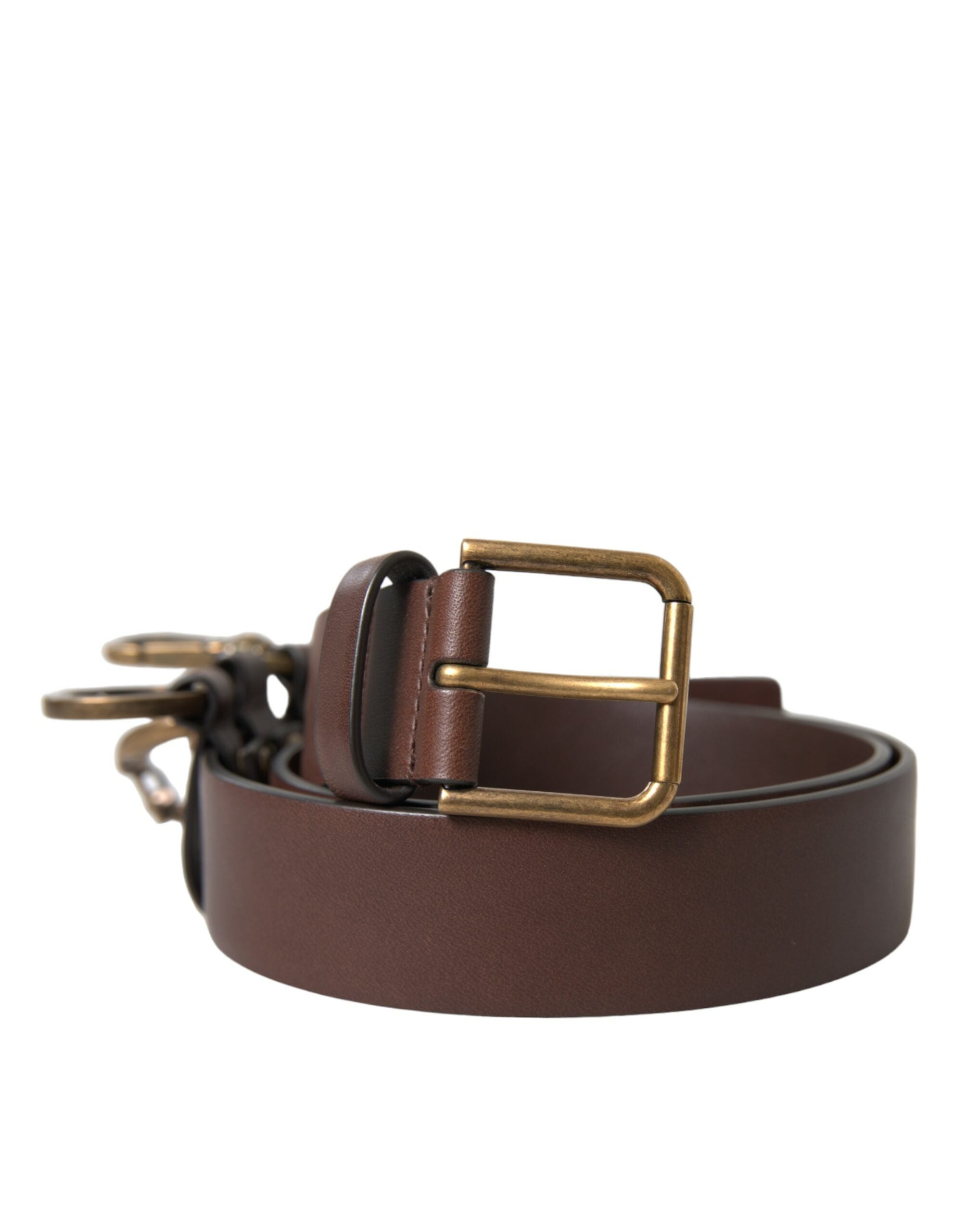 Elegant brown calfskin belt - timeless accessory
