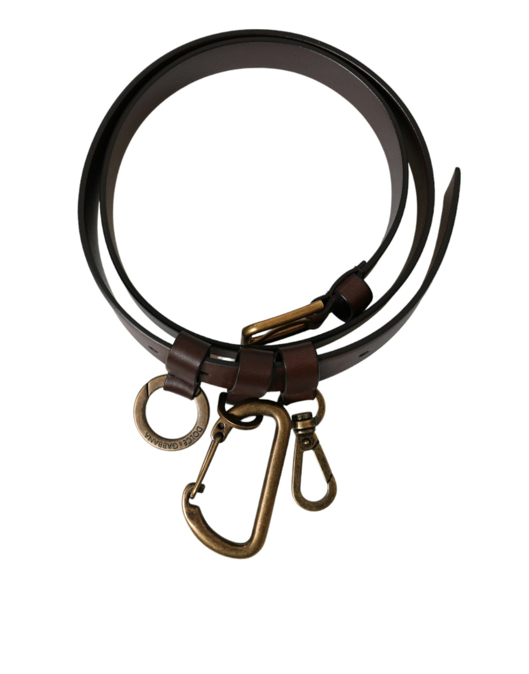 Elegant brown calfskin belt - timeless accessory