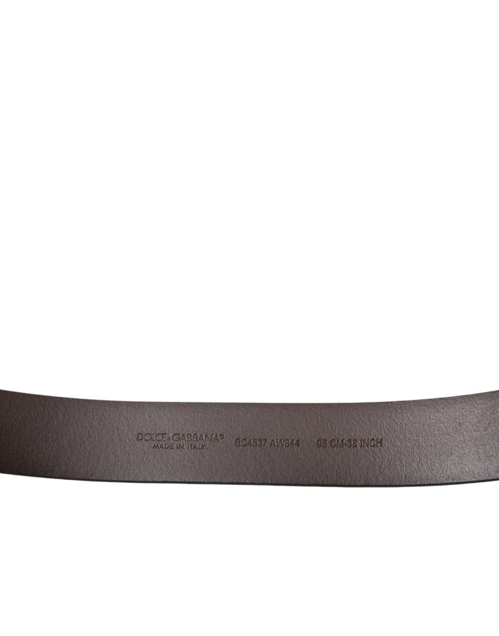 Elegant brown calfskin belt - timeless accessory