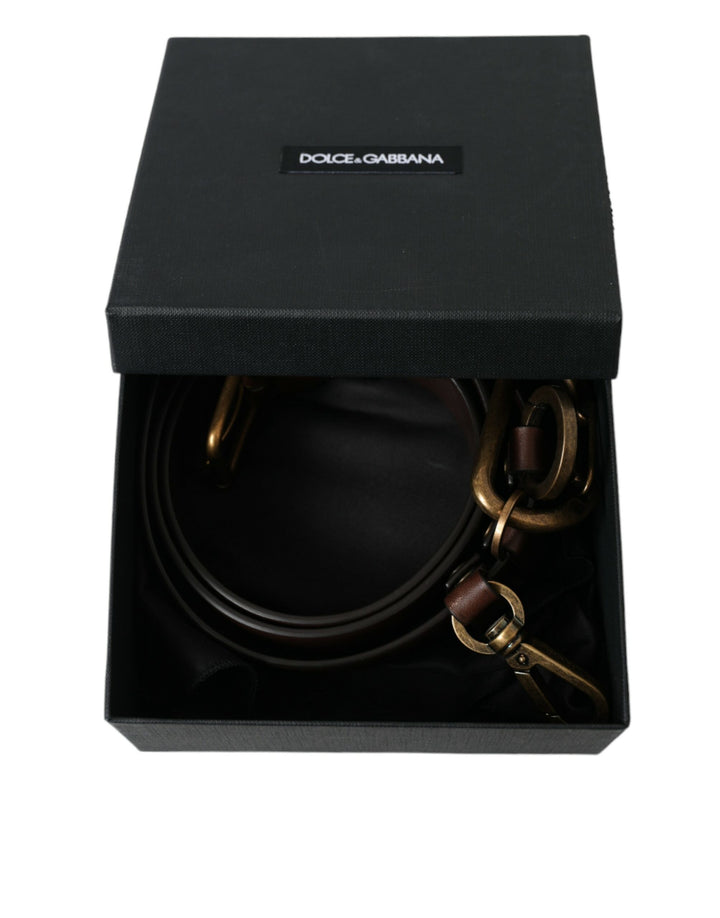 Elegant brown calfskin belt - timeless accessory