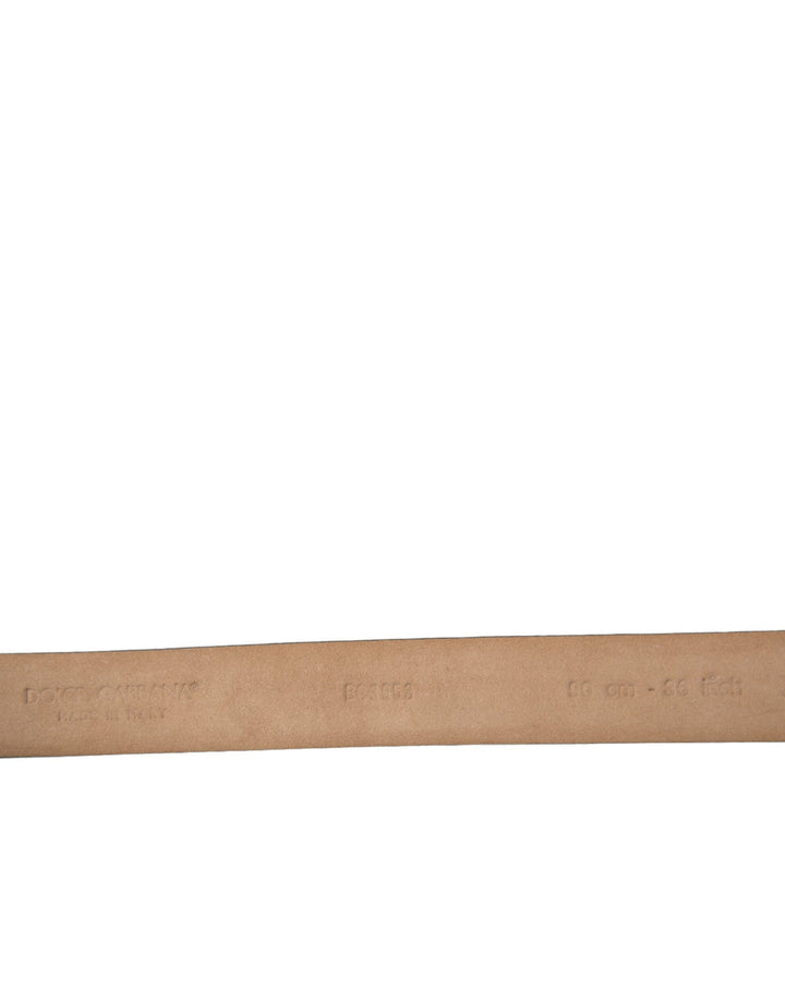 Elegant dark brown calfskin belt