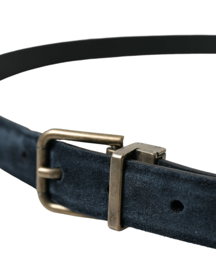Elegant calfskin belt made of suede